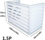 Aluminum Outdoor Condenser Protective Cover, freestanding Enclosure to Cover Garbage Or Ac Units, beautiful and durable appearance, suitable for gardens, balconies, walls, courtyards ( Color : THREE-W