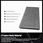 Foldable HEPA Air Intake Filter Fit for Tesla Model X 2015-2020, Upgrade Cabin Air Filter with Activated Charcoal Replace 1045566-00-H 1045566-00-G 104556600H