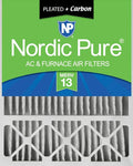 Nordic Pure 20x25x5 (Actual Size: 19 7/8 x 24 7/8 x 4 3/8) Honeywell Replacement Air Filters MERV 13 Plus Carbon 1 Pack