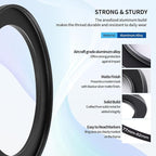 77-82mm Step-Up Ring Adapter, 77mm to 82mm Step Up Filter Ring for 77mm Lens Mount 82mm for DSLR Lenses and ND UV CPL IR Filters （77-82mm）
