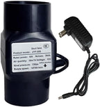 2 Inch Inline Duct Fan with Speed Controller 12V 6w Air Cooling Exhaust Blower for Grow Tent Ventilation System Hydroponics,Black (Color : NO Adjustable Speed)