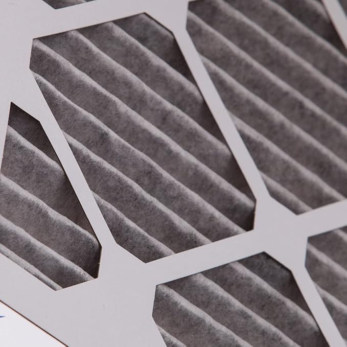 Nordic Pure 12x25x1 (Actual Size: 11 3/4 x 24 3/4 x 3/4) Furnace Air Filters MERV 8 Pleated Plus Carbon 4 Pack