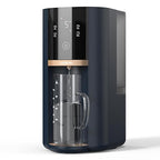 Countertop Reverse Osmosis Water Filter, 5 Stage RO Water Filtration System with UV, 4:1 Pure to Drain, Innovative 360° Swivel Base, Portable No Installation Water Purifier with Water Pitcher