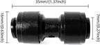 30 Pack Quick Connect 1/4" Drip Irrigation Coupling Connectors, Universal Straights Fitting for 1/4 Inch Irrigation Tubing, Leak Free Fittings for Sprinkler or Drip Irrigation System