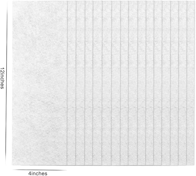 20 Pcs 12 x 4 In Air Vent Filters - 1 Pack of 20 Register Vent Dust Filters for Trapping Dirt, Dust, Smoke, Pollen (10x23-20 Pcs)