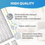 24x24x2 Air Filter AC Furnace MERV 13 Comparable with MPR 1900 FPR 10 HVAC Air Condition cabin Vent Fan Electrostatic Pleated Actual Size 23.43 x 23.43 x 1.75 6 Packs