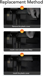 Walfront 2PCS 3D Printer Filter Replacement Activated Carbon Purifier Block Resin for Lab X1 P1 Series