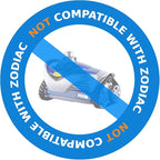 Poolvio Pool Vacuum Hose 26 Feet (8 x 40 Inch), 1.5 Inch Cuffs, Compatible with Most Inground Automatic Cleaners