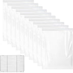 RackRescue - Professional Oven Grate Washing Bags | 10 Piece Large Capacity Degreasing Set with Reinforced Seams & -Resistant Film for Microwaves, Smokers, Kitchens and Barbecue