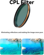 Fotorgear Camera Lens Filter,67mm Universal Phone Polarizer Filter Professional Photography for Camera Lens 67mm Clip On Filters CPL ND Black Mist Gold Streak for iPhone Xiaomi Huawei(Star Flare)