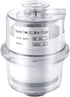 95% Efficiency Oil Mist Filter, Vacuum Pump Filter with KF25 Flange & Drain Pipe, for Pumps ≤2.11Gal/s