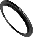 62-72mm Metal Step-Up/Down Ring Adapter Compatible with Mirrorless Cameras DSLR Lens, UV CPL ND Filter Thread Converter, Black