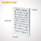 POWERTEC 5 Micron Outer Air Filter for WEN 3410, POWERTEC AF4000/AF4001, Shop Fox W1830 Air Filtration System, Woodworking Air Filters for Workshop & Garage, 1PK (75007)