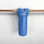 Culligan HF-150A Whole House Water Filter Housing - 3/4" Inlet/Outlet, Standard Duty, Sediment Filtration System, UV-Resistant Opaque Design, Pressure Relief Valve, NSF Certified