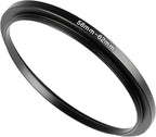 58-62mm Metal Step-Up/Down Ring Adapter Compatible with Mirrorless Cameras DSLR Lens, UV CPL ND Filter Thread Converter, Black