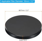 PATIKIL 55mm Lens Cap, Camera Lens Cap Cover Universal Front Metal Lens Filter Stacks Cap Protective Case for 55mm Camera Circular Polarizing Fader ND Filter, Black