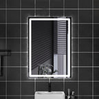 500 X800 mm Illuminated Backlit LED Bathroom Mirror, Wall Mounted Multifunction Bathroom Vanity Mirror with Lights and Demister Pad, Energy-Saving Illuminated Smart Mirror