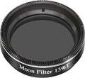 1.25" Moon Filter for Telescope – ND96 Neutral Density, 13% Transmission, Reduces Lunar Glare