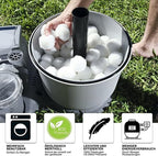 3 lbs Pool Filter Balls Eco-Friendly Fiber Filter Media for Swimming Pool Sand Filters (Equals 50kg/100lbs Pool Filter Sand) (3, Pounds)