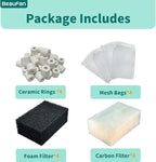 2 Set of Three-Stage Filtration Tank Filter Maintenance Kit, Replacement for AquaClear 110 Power Filter, Fish Tank Filter for 60- to 110-Gallon Aquariums