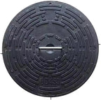 Septic Tank Lids, Manhole Cover with Handle, Sturdy and Pressure-Resistant, Suitable for Green Belts, Residential Areas and Construction Sites(45 cm/18 in)