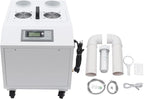 Industrial Ultrasonic Humidifier, 33 lbs/Hour High Output Stainless Steel Humidifier with Wheels 1200W 110V Commercial Humidifier for Greenhouse and Warehouse, Covers 1291-1614 sq ft