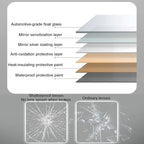 Bathroom Mirror with LED Lights，LED Bathroom Mirror，Smart Lighted Bathroom Mirror for Wall，Energy-Saving LED Smart Mirrors，with Demister Pad，Three-Color Light(H60*W80cm/H23.6*W31.5IN)