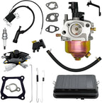 Strongthium 196cc 212cc 224cc Generator Tune Up Parts Carb Kit for Honda Champion Predator 3500 4000 4375 Generac 3250 3300 3600 + Spark Plug + Air Filter Assembly + Automatic Voltage Regulator