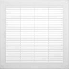 Vent Systems 10" x 10" Inch (Opening Dimensions) Plastic White Soffit Vent Cover - Flat Square Air Vent Grille - Insect Screen - HVAC 12" x 12" Inch (Overall Dimensions)