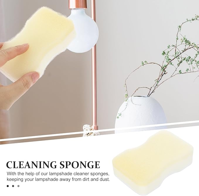 Ciieeo 15pcs Lampshade Cleaner Sponges Dry Cleaning Fabric Cleaning Sponge Set for Dust Soot and Pet Hair Removal Reusable Household Tool for Lamp Shades and Curtains