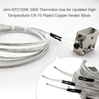 4Pcs Ender 3 Thermistor 1m/39.4Inches, 3D Printer ohm NTC 100K 3950 Thermistor Temp Sensor Compatible for Creality Ender 3/Ender 3 Pro/Ender 3 Neo/Ender 5/Voxelab Aquila, 2Pin XH2.54,