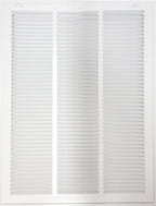 HVAC Premium 18" X 24" Return Air Filter Grille - Filter Included - Easy Plastic Tabs for Removable Face/Door - HVAC VENT DUCT COVER - White [Outer Dimensions: 20 5/8"w X 26 5/8"h]