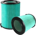 2 Pack Replacement HEPA Filter Compatible with Craftsman 38753 CMXZVBE38753 Wet/Dry Vac Filter for 5 to 20 Gallon shop vacuums (9-38753)