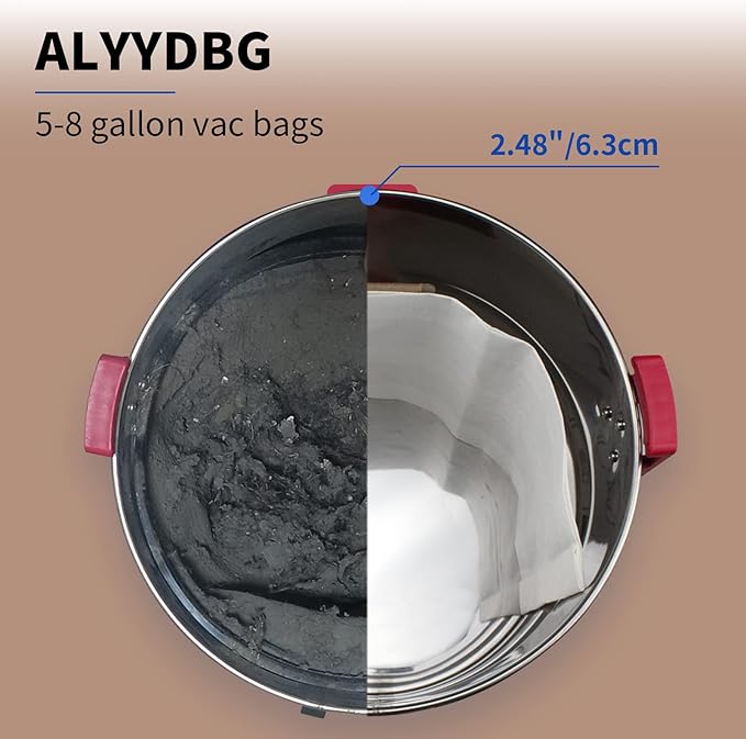 10 Pack Shop Vac 5-8 Gallon Filter Bags, ALYYDBG Type E 90661 9066100 9066133, Type H 90671 9067100 9067133 Disposable Dust bags