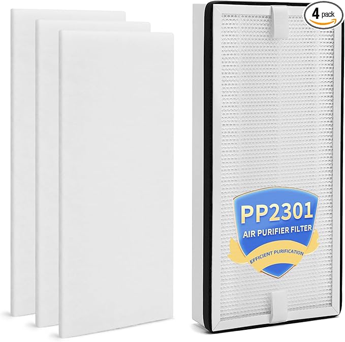 PP2301 Filter Replacement Compatible with WECREAT PP2301 Solder Smoke Fume Extractor,High-Efficiency Filter+3 Pre-Filter Combined