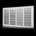22x10 Vent Cover(Duct Opening Size),Air Return Vent Cover,Flat Vent Cover,Rejillas De Aire Acondicionado para Casa,Return Air Grilles,Outer Dimensions:23.75"Wx11.75"H(22"W x 10"H, Duct Opening)