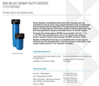 Pentair Pentek 150426 Big Black Filter Housing, 1" NPT #10 Whole House Heavy Duty Water Filter Housing with High-Flow Polypropylene (HFPP) Cap and Pressure Relief Button, 10 Inch, Black/Black