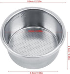 Coffee Filters Basket, Stainless Steel Coffee Filter Fit Reusable Basket Strainer Portable Brewers Extraction for Most Makers