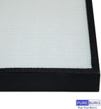 PUREBURG Replacement Filter Pack Compatible with RabbitAir BIOGS CLASSIC SPA-421A SPA-582A Air Purifier,H13 HEPA + Activated Carbon Filter Air Clean dust PM2.5 Odor