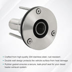 24mm Stainless Steel Exhaust Pipe Air Intake Filter and Pipe Double Wall Through the wall Connector Fitting Exhaust Wall Flange Port Socket for Diesel Parking Heater Install on RV, Greenhouse, Garages