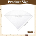 100 Pcs Fryer Oil Filter, 10 inch Non-Woven Cooking Oil Filters, Maple Syrup Filter Cones, Beeswax Filters, Deep Fryer Oils Cones for Home, Restaurants, Food Trucks, Kitchen, Cafe