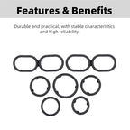 Engine Oil Filter Housing O Ring Seal Kit 68191356AA Replacement for Dodge Jeep Chrysler Ram 1500