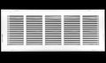 HVAC Premium 28 x 8 Duct Opening Steel Return Air Filter Grille, for 1-inch Filter, Removable Door, Flat Stamped HVAC Vent Cover Grille, Outer Dimensions 30.5 x 10.5