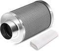 4 Inch Air Carbon Filter Odor Control, Reversible Flange, Pre-Filter Included, Smelliness Scrubber Accessories Parts for Grow Tent Rooms