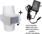 3 Inch Inline Fan 12V Tube Vent Fan Powerful 130Cfm in-line Duct Fan 20W Plastic Extractor Blower for Hydroponics Home Use Ventilation Tent (Color : NO Adjustable Speed, Size : 20w)