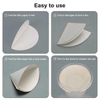 stonylab Quantitative Filter Paper, 100 Pack Slow Flow Rate Cellulose Filter Paper Circles with 10 Micron Particle Retention, 56 mm Diameter