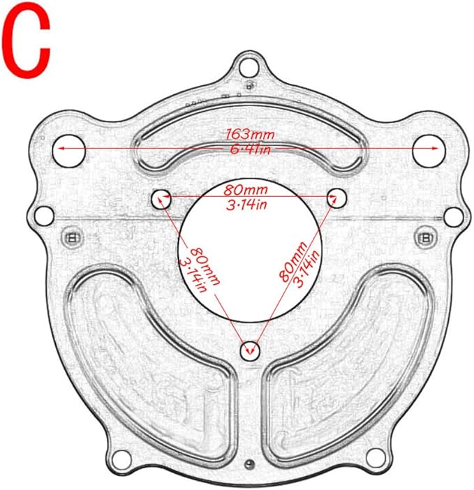 Air Filter Intake Motorcycle Turbine Cleaner Kit Cnc Cut Chrome for Harley Touring Street Glide 2008 - 2016 Softail 2016 - 2017 Fitment - C (Gray)