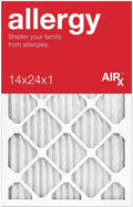 14x24x1 Furnace Filter MERV 11 PREMIUM ALLERGY Pleated Furnace Air Filter - Made in the USA - Box of 6 by AIRX FILTERS WICKED CLEAN AIR.