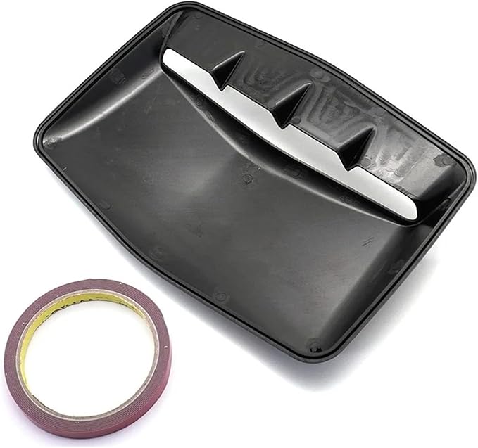 Universal Car Hood Scoop Air Flow Intake Decorative Turbo Bonnet Vent Cover Compatible With Audi And BMW Compatible With VW And Civic(Carbon)