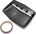 Universal Car Hood Scoop Air Flow Intake Decorative Turbo Bonnet Vent Cover Compatible With Audi And BMW Compatible With VW And Civic(Black)